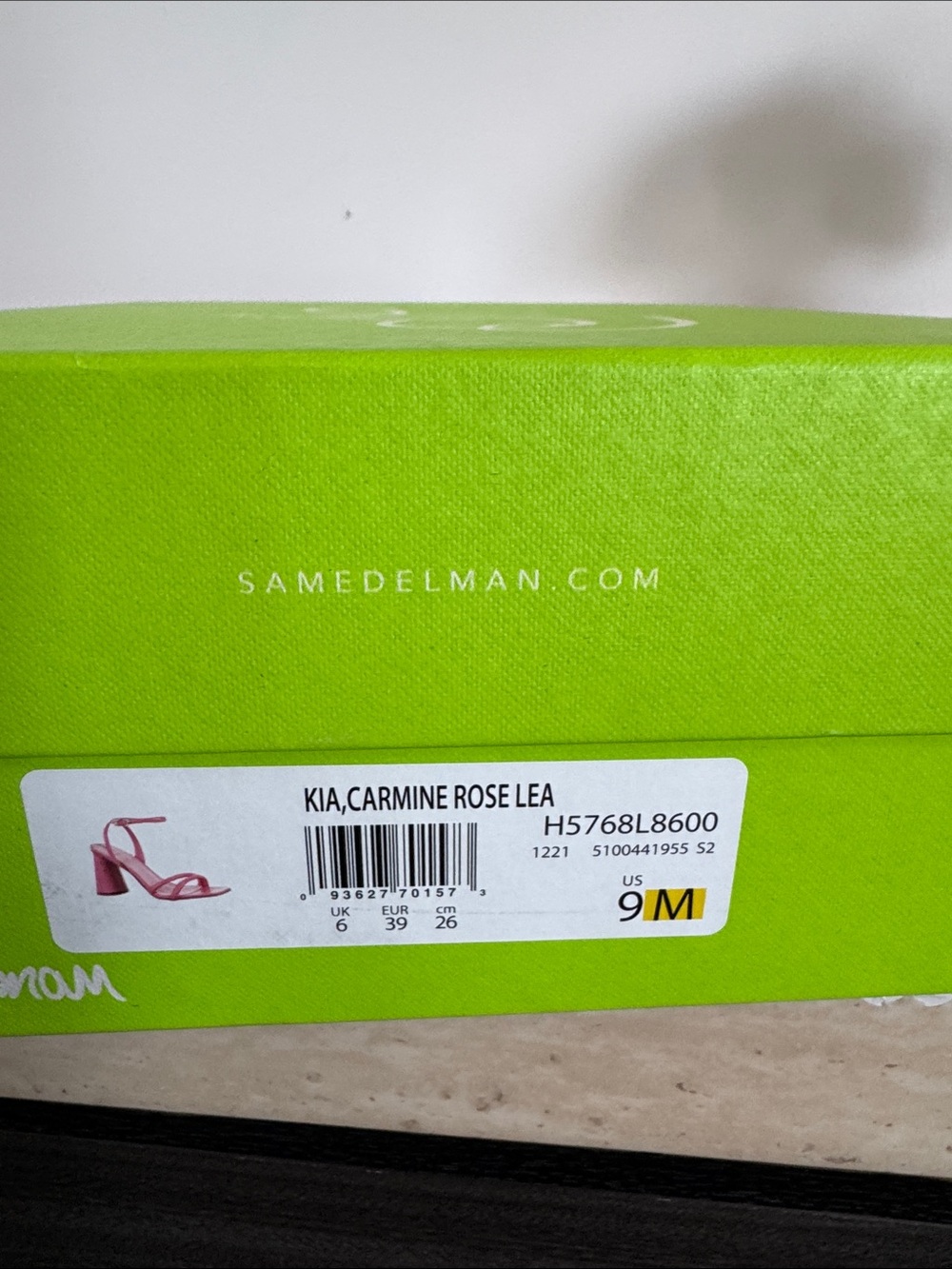 Sam Edelman Hot Pink Strappy Square-Toe Sandals - Picture 5 of 5